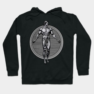 Vitruvian Man Inspired Pose - Greek Statue Style Hoodie